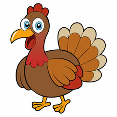thanksgiving turkey cartoon isolated on white, turkey vector illustration, bird on a branch vector art, turkey silhouette, bird vector icon, turkeys on a branch line art, eps