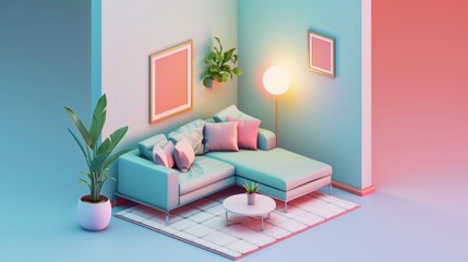 A well-organized home office featuring bookshelves filled with books, a comfortable seating area, and a computer desk. Ideal for productivity and relaxation in a cozy setting.