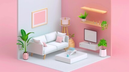 A well-organized home office featuring bookshelves filled with books, a comfortable seating area, and a computer desk. Ideal for productivity and relaxation in a cozy setting.