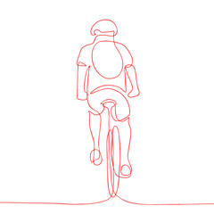 illustration of a person in the bycikle