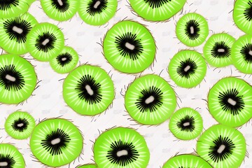 Fototapeta premium kiwi fruit background made by midjourny