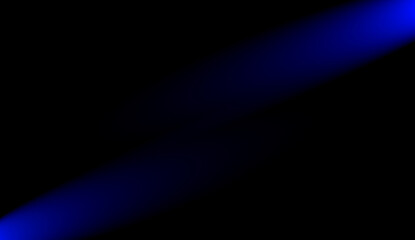 two blue light in the upper left with a dark background. lights reflectors against black background  