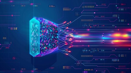 This image highlights the power of data mining and business analytics in extracting valuable knowledge from vast datasets.