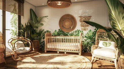 interior of a baby room
