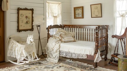 interior of a baby room
