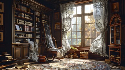 interior of a baby room
