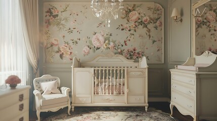 interior of a baby room
