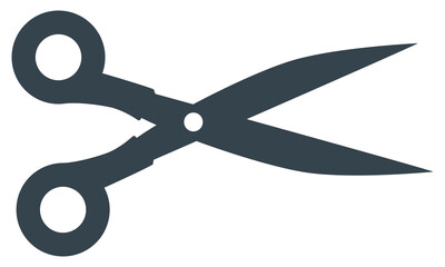 Scissors icon isolated on white background.