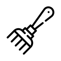 pitchfork line icon