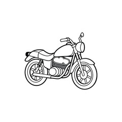 Fototapeta premium illustration of a motorcycle