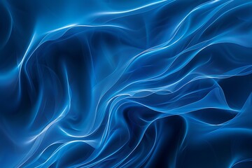 Obraz premium Abstract Blue Swirling Lines