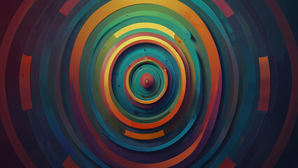 Fototapeta premium Abstract background using concentric circles that ripple outward, gradually changing in color and opacity