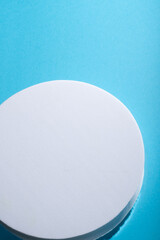 Water ripples top view for placing product