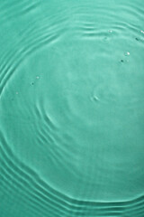 Water ripples top view for placing product