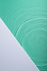 Water ripples top view for placing product