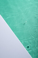 Water ripples top view for placing product