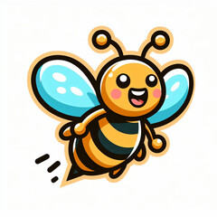 happy flying bee 