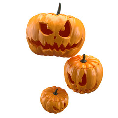 The jack o lantern for Holiday concept 3d rendering.