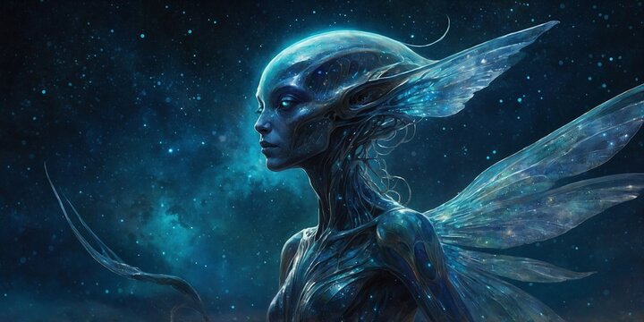 Alien C&oacute;smico Azul