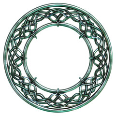 Celtic knots frame illustration