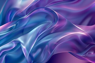 Obraz premium Abstract Purple and Blue Silk