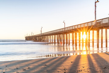 Radiant Sunset at Avila Beach Pier