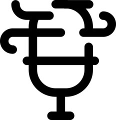 UI wind Vector Icon Illustration. Line Style