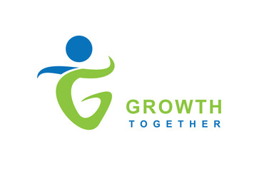 Abstract letter GT business logo