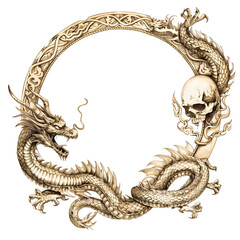 Dragon frame illustration
