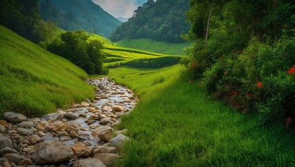 landscape in the morning