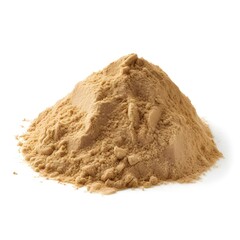 A sand dune is shown in the picture on white background,
