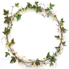 Fototapeta premium Fantasy vines frame illustration