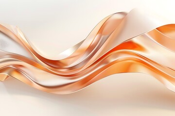 Abstract Flowing Gold and Peach Color