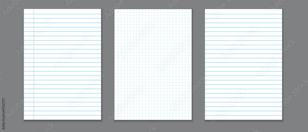 Poster paper notebook, line paper note book, notebook sheet, notebook page template, squares notepad pages,