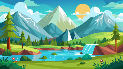 Nature landscape background