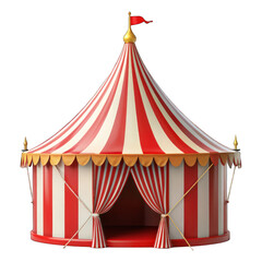 Circus tent isolated on transparent background