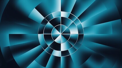 Abstract Geometric Background Gradient Soft Light Blue Bokeh Graphic Business Hightech Modern Digital Design Elegant Smooth.