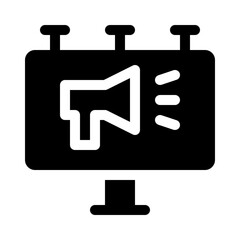 advertisement glyph icon