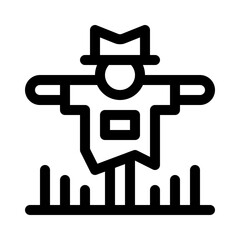 scarecrow line icon