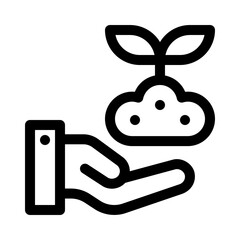 sprout line icon