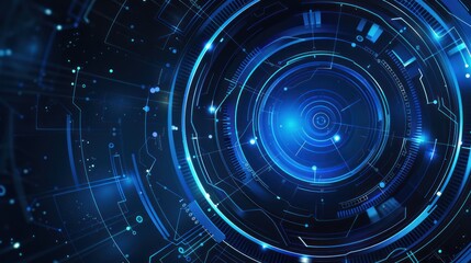 Obraz premium Abstract Futuristic Technology Interface