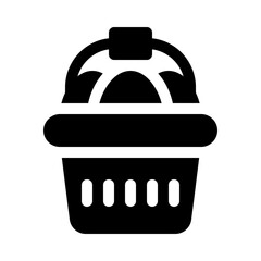 egg basket glyph icon