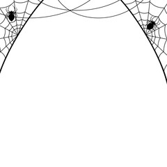 Halloween Spider Web Border