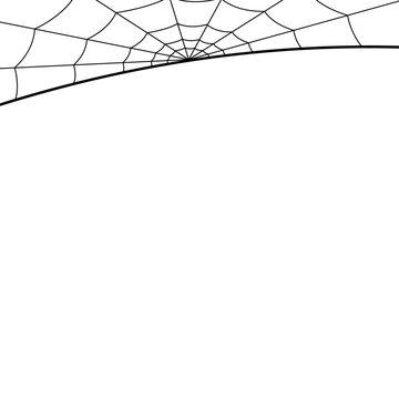 Halloween Spider Web Border