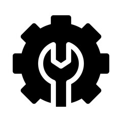 wrench glyph icon