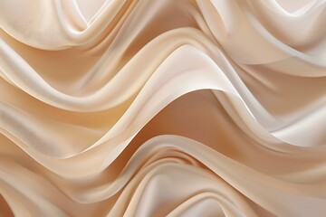 Obraz premium Abstract Beige Fabric Drapes