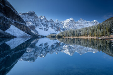 Beautiful Moraine lake in Banff national park, Alberta, Canada