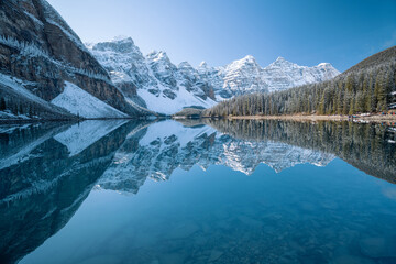 Beautiful Moraine lake in Banff national park, Alberta, Canada