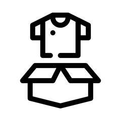 clothing line icon