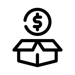 donation line icon